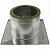 Узел потолочно проходной ФЕРРУМ d280 (430/0,5мм + термо) max t=450°C