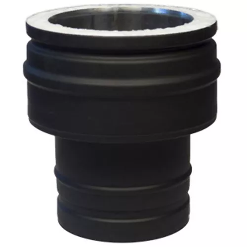 Переходник Prima Plus Schiedel Permetr d150х200 (444/0,5мм+оцинк. краш./0,6мм) черн.