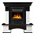 Портал Electrolux Forte Classic (под очаг EFP/P-1020LS) камень белый, темный дуб
