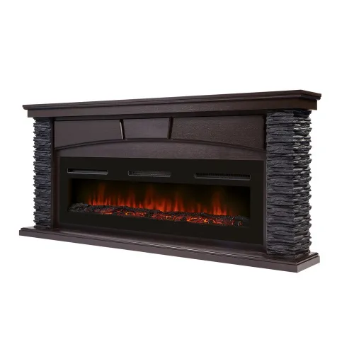 Портал Electrolux Porto Long (под очаг Infinity EFP/P-1600ULS) камень черный, шпон венге