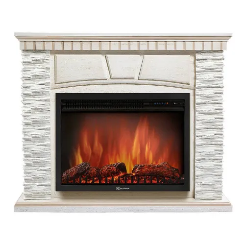 Портал Electrolux Porto Classic (под очаг EFP/P-2520LS, 2520RLS) сланец белый, белёный дуб