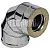 Сэндвич-колено 90° ФЕРРУМ d150х250 (430/0,8мм+нерж.)